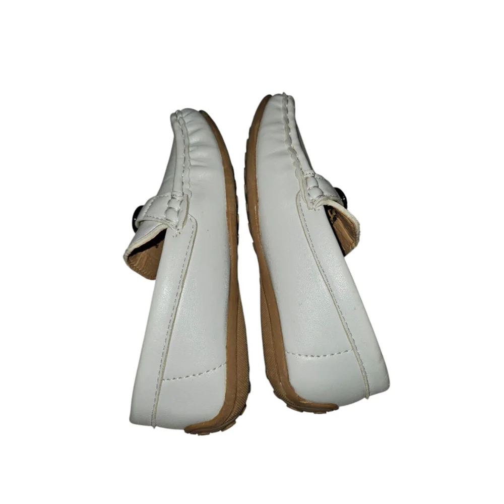 Boys Jordano Collection Loafers Size 11 White Toddler